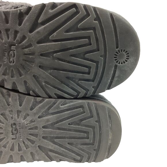 UGG Lattice Cardy - Women's Sz 7 - Gray Knit - Knee-High Boots - 3066 - Picture 8 of 10